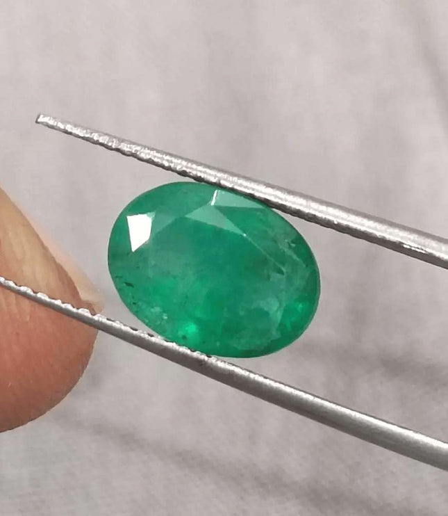 2.79ct Zambian Emerald GSI Certified Natural Gemstone - SMSGEMS 