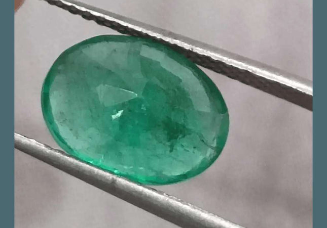 2.79ct Zambian Emerald GSI Certified Natural Gemstone - SMSGEMS 