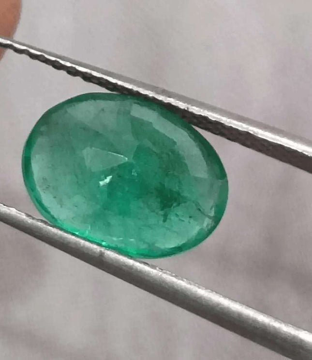 2.79ct Zambian Emerald GSI Certified Natural Gemstone - SMSGEMS 