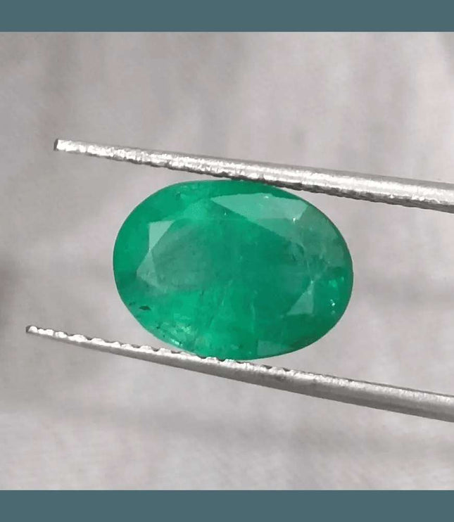 2.79ct Zambian Emerald GSI Certified Natural Gemstone - SMSGEMS 