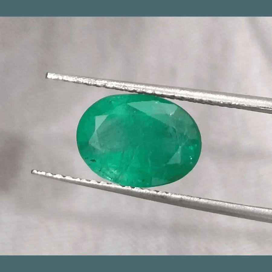 2.79ct Zambian Emerald GSI Certified Natural Gemstone - SMSGEMS 