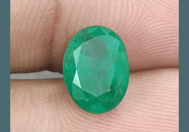 2.79ct Zambian Emerald GSI Certified Natural Gemstone - SMSGEMS 