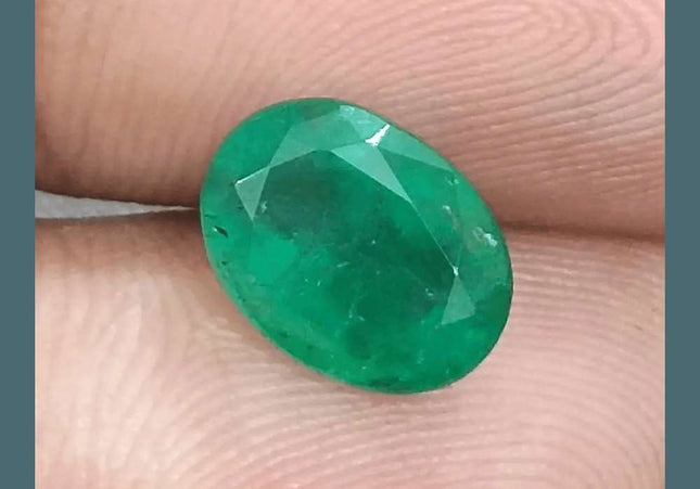2.79ct Zambian Emerald GSI Certified Natural Gemstone - SMSGEMS 