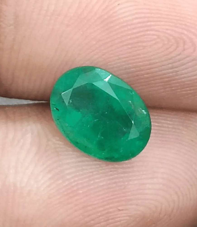 2.79ct Zambian Emerald GSI Certified Natural Gemstone - SMSGEMS 