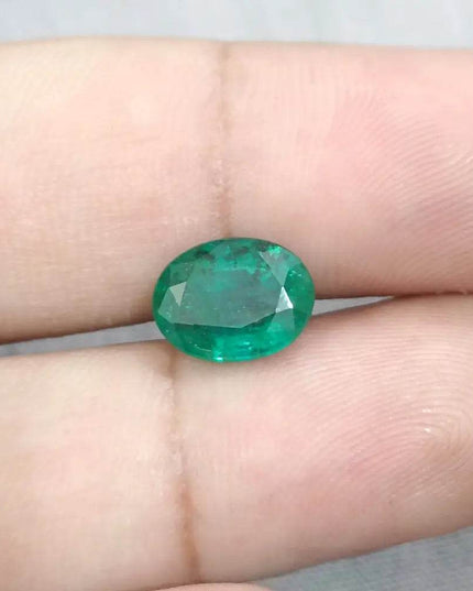 Emerald Deep Green GSI Certified Natural Gemstone - SMSGEMS 