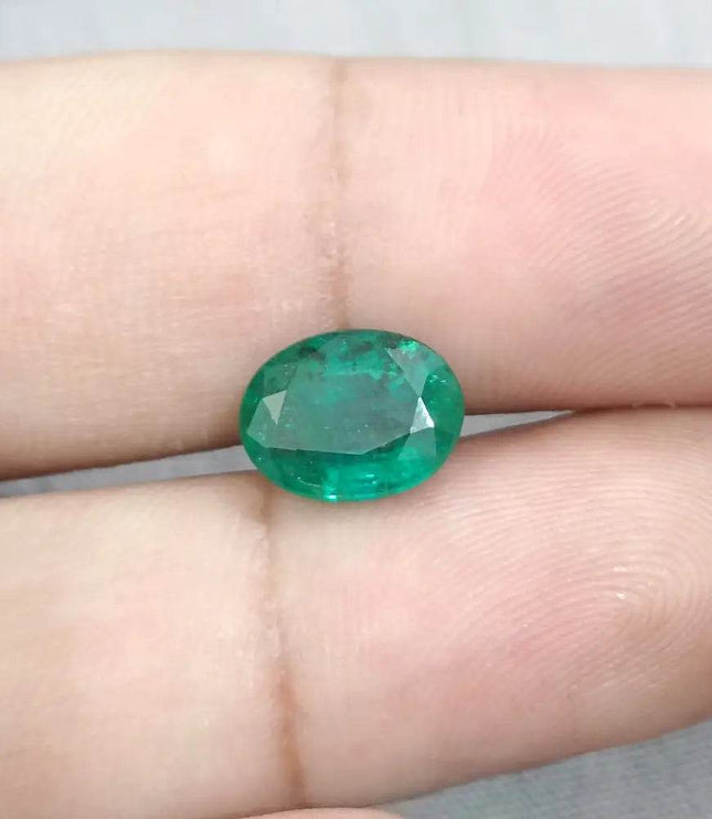 Emerald Deep Green GSI Certified Natural Gemstone - SMSGEMS 