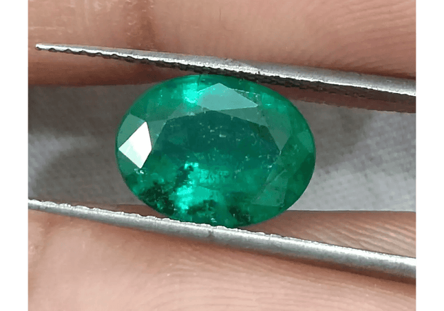 Emerald Deep Green GSI Certified Natural Gemstone - SMSGEMS 