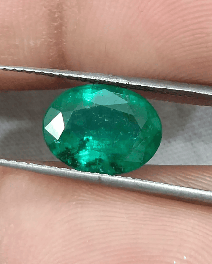 Emerald Deep Green GSI Certified Natural Gemstone - SMSGEMS 