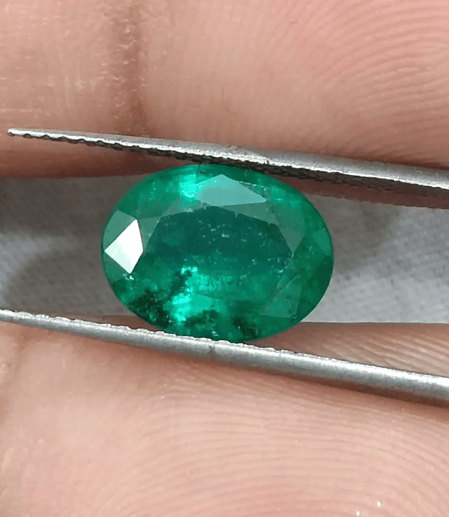 Emerald Deep Green GSI Certified Natural Gemstone - SMSGEMS 