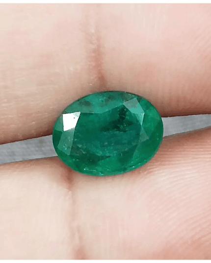 Emerald Deep Green GSI Certified Natural Gemstone - SMSGEMS 