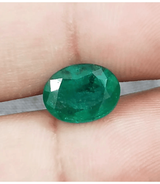 Emerald Deep Green GSI Certified Natural Gemstone - SMSGEMS 