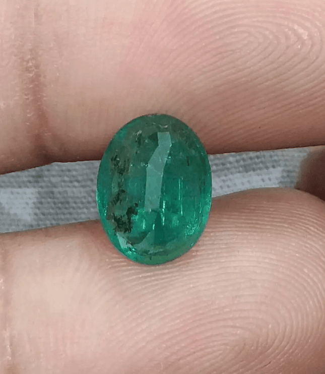Emerald Deep Green GSI Certified Natural Gemstone - SMSGEMS 