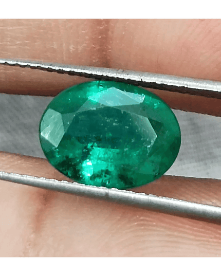 Emerald Deep Green GSI Certified Natural Gemstone - SMSGEMS 