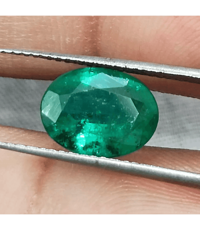 Emerald Deep Green GSI Certified Natural Gemstone - SMSGEMS 