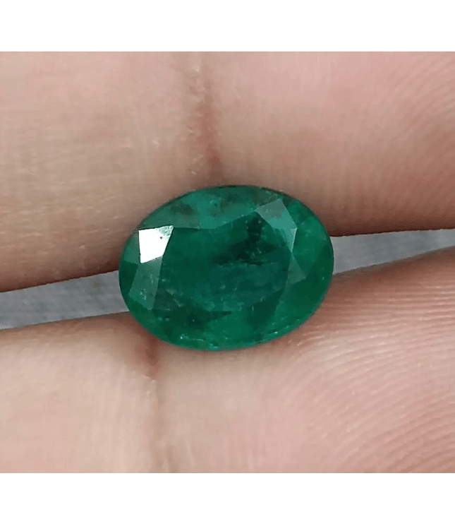 Emerald Deep Green GSI Certified Natural Gemstone - SMSGEMS 