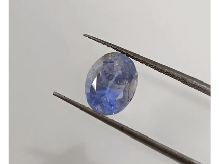 GSI Certified 2.83ct Blue Ceylon Sapphire , Natural Untreated Earth Mined Gemstone - SMSGEMS 