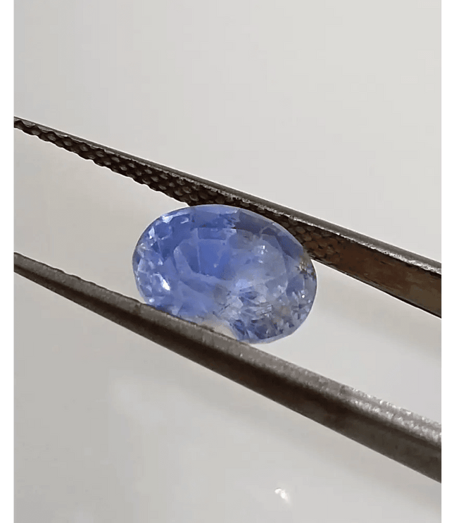 GSI Certified 2.83ct Blue Ceylon Sapphire , Natural Untreated Earth Mined Gemstone - SMSGEMS 