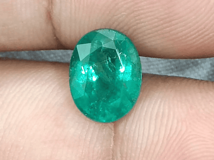 Emerald Deep Green Natural Gemstone GSI Certified 88ct - SMSGEMS 