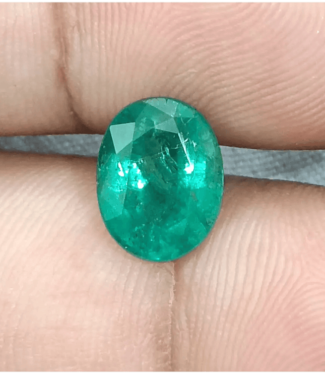 Emerald Deep Green Natural Gemstone GSI Certified 88ct - SMSGEMS 