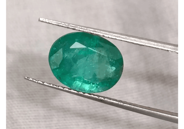 Emerald Deep Green Natural Gemstone GSI Certified 88ct - SMSGEMS 