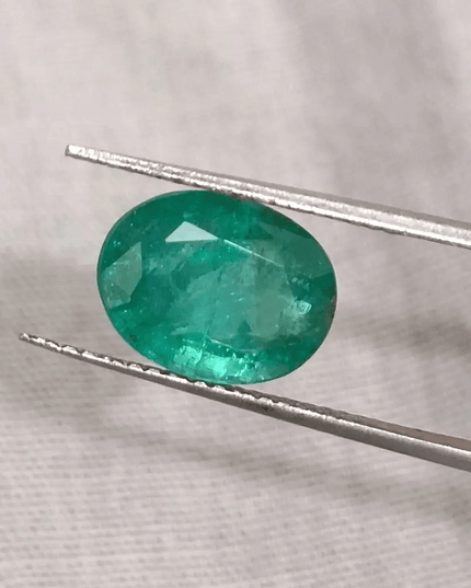Emerald Deep Green Natural Gemstone GSI Certified 88ct - SMSGEMS 