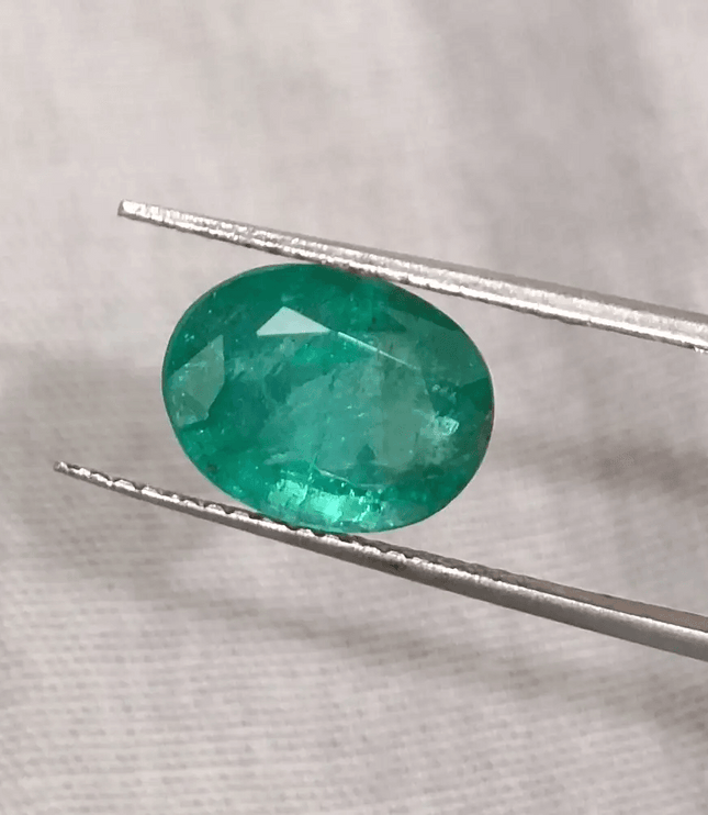 Emerald Deep Green Natural Gemstone GSI Certified 88ct - SMSGEMS 