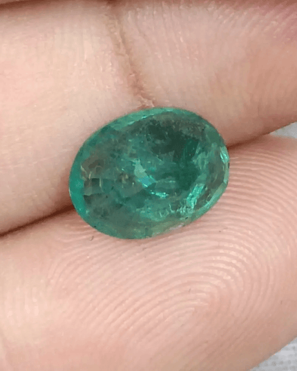 Emerald Deep Green Natural Gemstone GSI Certified 88ct - SMSGEMS 