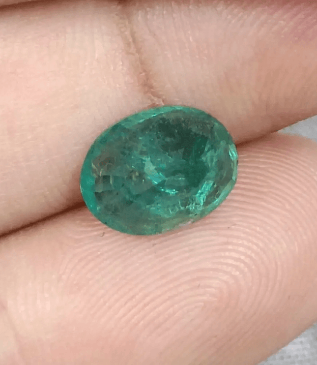 Emerald Deep Green Natural Gemstone GSI Certified 88ct - SMSGEMS 