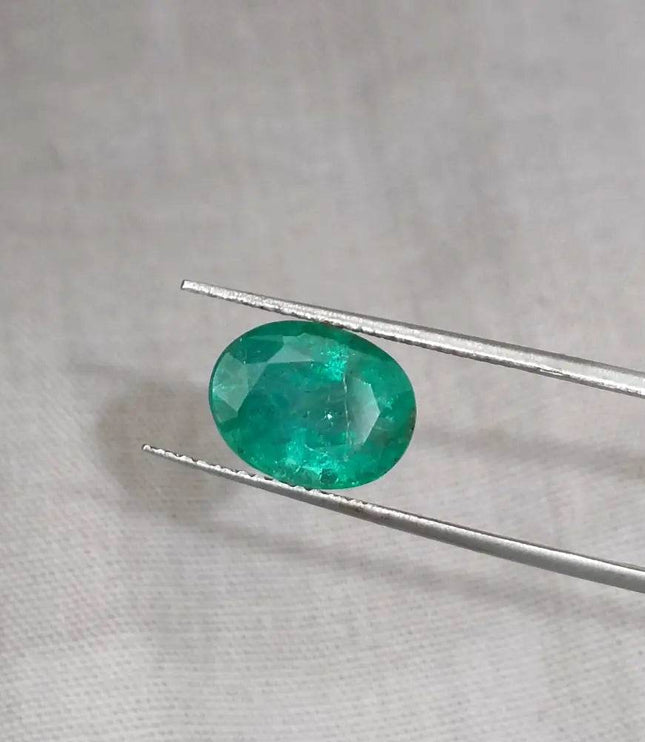 Emerald Deep Green Natural Gemstone GSI Certified 88ct - SMSGEMS 