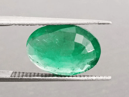 GSI Certified 2.97ct Vivid Green Swat Emerald, Natural Gemstone - SMSGEMS 