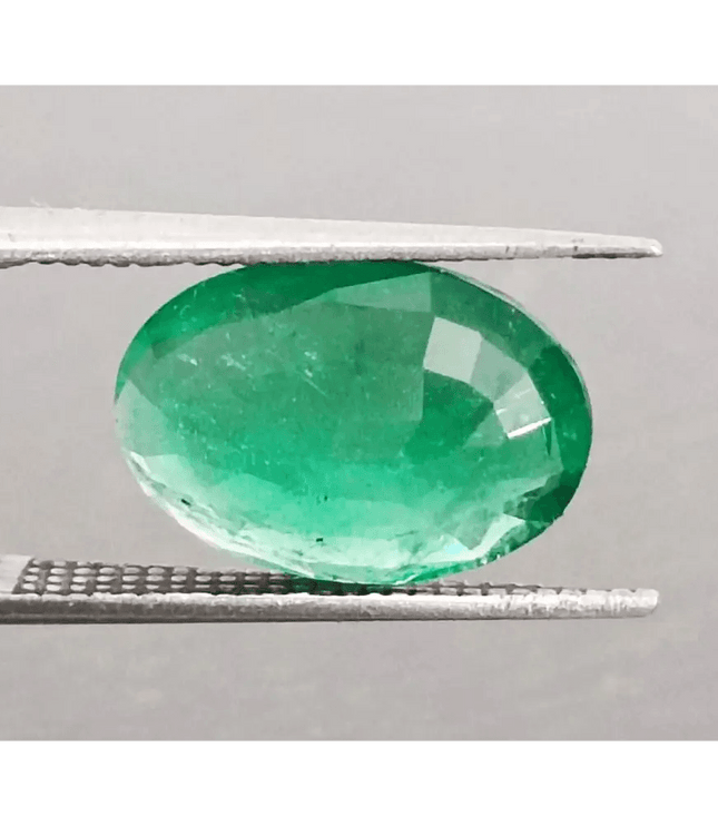 GSI Certified 2.97ct Vivid Green Swat Emerald, Natural Gemstone - SMSGEMS 