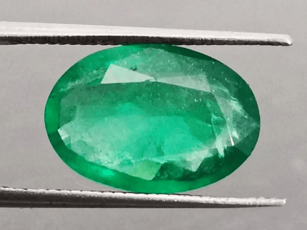 GSI Certified 2.97ct Vivid Green Swat Emerald, Natural Gemstone - SMSGEMS 