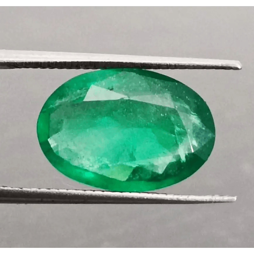 GSI Certified 2.97ct Vivid Green Swat Emerald, Natural Gemstone - SMSGEMS 