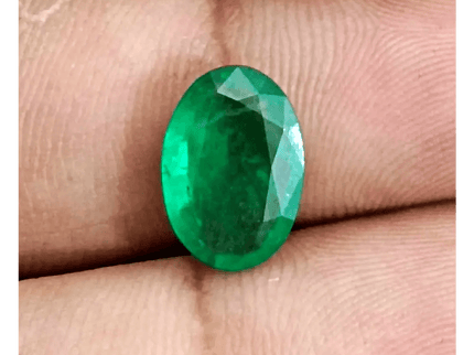 GSI Certified 2.97ct Vivid Green Swat Emerald, Natural Gemstone - SMSGEMS 