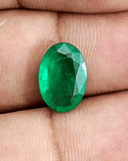 GSI Certified 2.97ct Vivid Green Swat Emerald, Natural Gemstone - SMSGEMS 