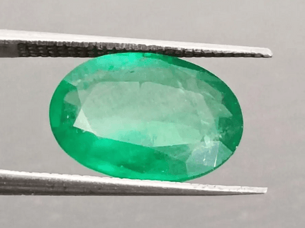 GSI Certified 2.97ct Vivid Green Swat Emerald, Natural Gemstone - SMSGEMS 