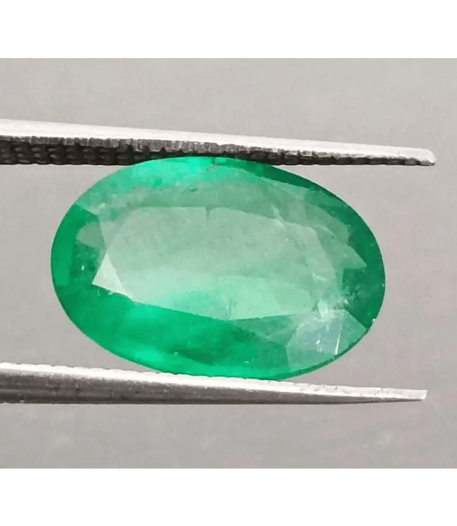 GSI Certified 2.97ct Vivid Green Swat Emerald, Natural Gemstone - SMSGEMS 