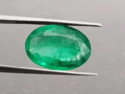 GSI Certified 2.97ct Vivid Green Swat Emerald, Natural Gemstone - SMSGEMS 
