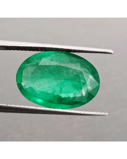 GSI Certified 2.97ct Vivid Green Swat Emerald, Natural Gemstone - SMSGEMS 
