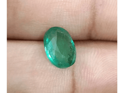 GSI Certified 2.99ct Zambian Emerald, 100% Natural Gemstone - SMSGEMS 