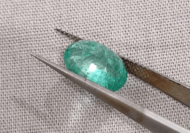 GSI Certified 3.00ct Zambian Emerald, 100% Natural Gemstone - SMSGEMS 