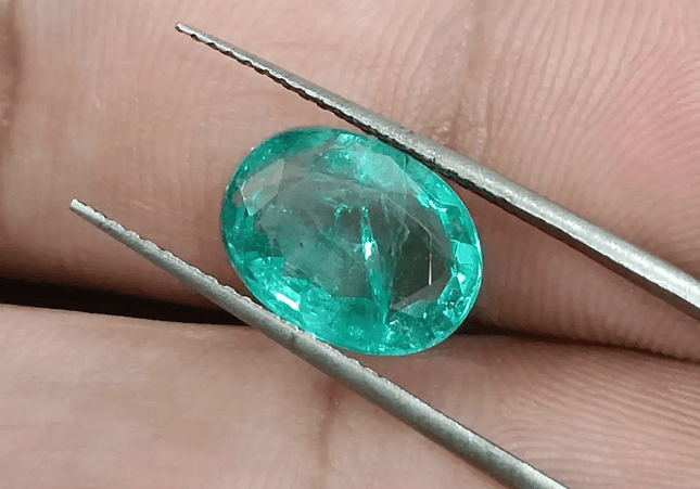 GSI Certified 3.00ct Zambian Emerald, 100% Natural Gemstone - SMSGEMS 