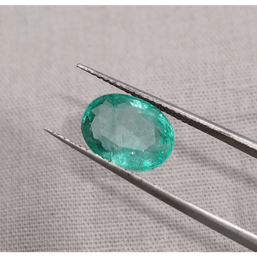 GSI Certified 3.00ct Zambian Emerald, 100% Natural Gemstone - SMSGEMS 