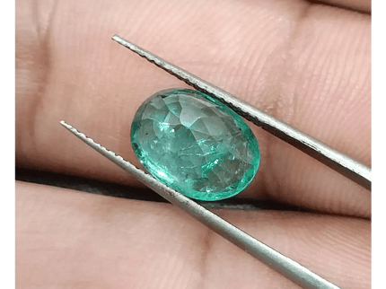 GSI Certified 3.00ct Zambian Emerald, 100% Natural Gemstone - SMSGEMS 