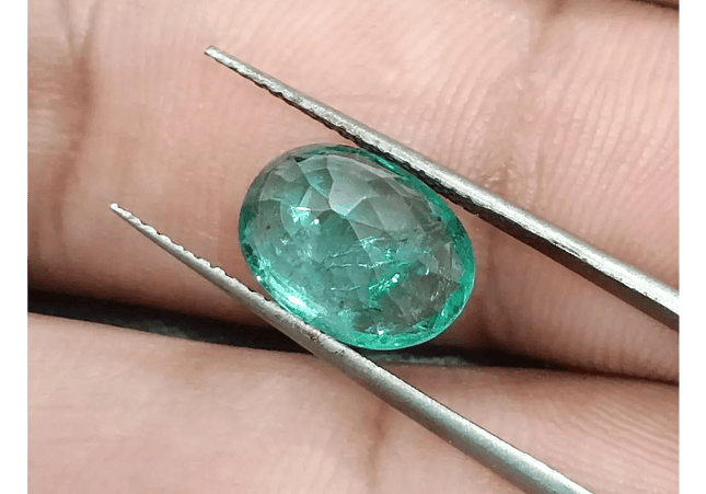 GSI Certified 3.00ct Zambian Emerald, 100% Natural Gemstone - SMSGEMS 
