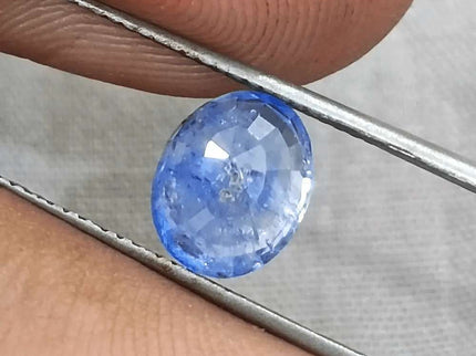 GSI Certified 3.02ct Blue Ceylon Sapphire, Natural Gemstone - SMSGEMS 