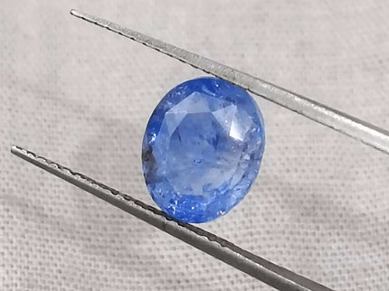 GSI Certified 3.02ct Blue Ceylon Sapphire, Natural Gemstone - SMSGEMS 
