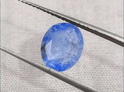 GSI Certified 3.02ct Blue Ceylon Sapphire, Natural Gemstone - SMSGEMS 