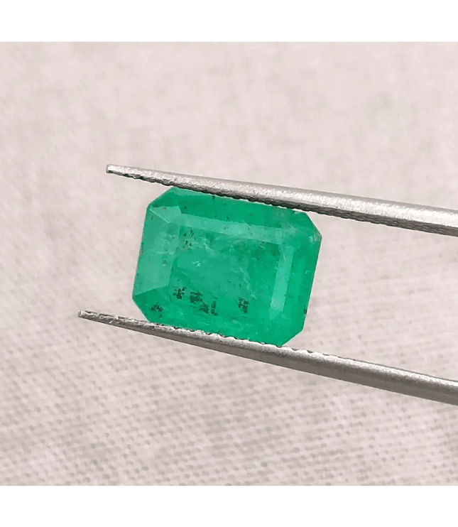 Zambian Emerald Cut Natural Earth Mined Gemstone - SMSGEMS 