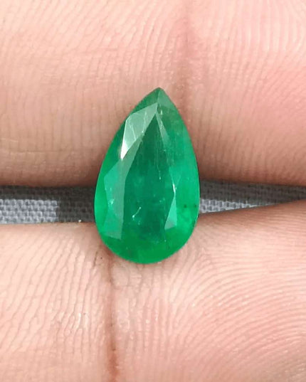 GSI Certified 3.06ct Velvet Green Emerald Natural Earth Mined Gemstone - SMSGEMS 